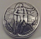 1926 Oregon Trail  Concho Half-dollar Reproduction 1 1 4 In   am  Indian 