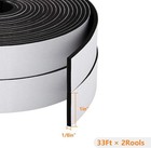 2 Rolls  1 Inch Wide X 1 8 Inch Thick 33ft Long High Density Foam Seal Tape