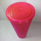 Starbucks 2019 Neon Pink Studded Cold Cup Tumbler Winter Holiday Venti 24 Ounce