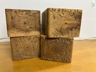 Vintage Mid-century Wooden Boxes - 4 Sewing Machine Drawers