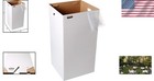 Bundle Of 10 Self-locking Cardboard Trash Boxes With 20 Trash Bags - 40 Gallons
