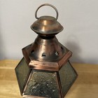 Maracan Hanging Lantern Light Brass   Glass Tea Light Holder 10 5    H 7   w