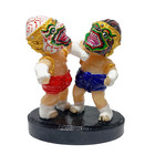 Muay Thai Boxing Martial Art Statue Figurine Figthing Khon Resin Souvenirs 3 In