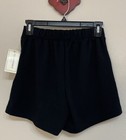 No Comment Womens Small Black High-waist Casual Stretch Dress Shorts Nwt  A3308r