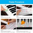 1 Pack Piano Keyboard Stickers For 88 76 61 54 49 Keys  Colorful And Removable P