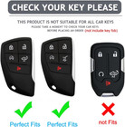 Key Fob Cover For Chevy Gmc With Keychain  Silverado Sierra Tahoe Suburban Equin