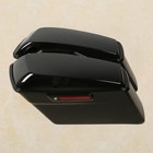 Vivid Black Hard Saddlebags With Black Latch Keys Liners Fit For Harley Touring