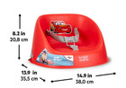 Bright Starts Disney Cars My Spot Easy-clean Baby Booster Feeding Chair Red