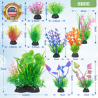 Fish Tank Decorations Aquarium Artificial Plastic Grass Plants Decor Small Betta