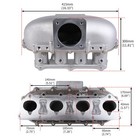 Ultra Race Center Feed Intake Manifold For Honda K-series K20a K20a2 K20z1 K24a1