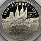 2002 W Proof West Point Bicentennial Commemorative Silver Dollar Pcgs Pr-70 Dcam