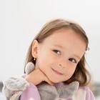 14k Gold Tiny Freshwater Cultured Pearl 7mm Baby   Toddler   Kids Earrings Hoop