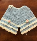 Vintage Crocheted Potholders Bloomers With Flowers And Dresses Various Colors