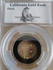 Gold Flakes Pinch - California Gold Rush - Guaranteed Genuine By Pcgs