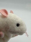 Ty Beanie Babies Tiny Mouse Plush 2009 White Pink Stuffed Animal W  Tag Retired