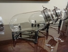 Antique Country Store Panay Show Candy Jar W  Metal Stand   Set Of Three  3 