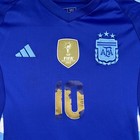 Argentina Soccer Jersey Shirt Kids 2022 World Champions Messi 10 Adidas Fifa Blu