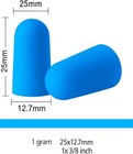 Soft Foam Ear Plugs Hearing Protection     60 Pairs 36db Highest Nrr  Ergonomic Ea