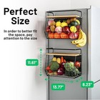 Magnetic Shelf For Fridge With Wood Lid  Fruit Potato And Onion Storage Bins  