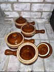 Antique French Onion Soup Bowls With Lids  Set Of Four