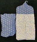 Vtg French Country Baby Crib Sheet And Diaper Stacker Holder Nursery 1980   s