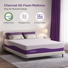 14 Inch Queen Size Mattress Bamboo Charcoal Gel Memory Foam Bed In A Box Firm