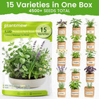 Herb Seeds 15-pack - 4500  Non-gmo Heirloom Seeds For Planting - Indoor   Outdo