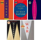Robert Greene 5 Book Set  Concise Power law war mastery seduction  paperback 