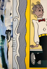 Roy Lichtenstein  two Paintings  Dagwood  Collectible Pop Art Matted Print