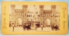 Antique Stereoview Old City Gate Cologne Germany Men Horse Cart Popular Series
