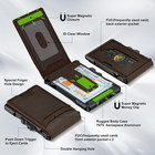 Genuine Leather Wallet For Men  Slim Rfid Minimalist Wallets With Money Clip - S