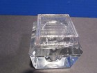 Vintage  Glass Inkwell With Lid