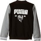 Puma Boys  Jacket Style Athleticaseball Jacket Sweat Jacket  Black  128 Defect