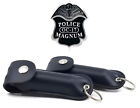 2 Police Magnum Pepper Spray  50oz Black Keychain Holster Defense Protection