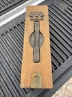 Vintage Wooden Ww1 Ammo Box Dovetail Corners Metal Hardware Leather Handle 