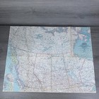 Vtg 1966 Western Canada Wall Map National Geographic 19  X 25  Ahc Lithographers