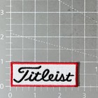 Titleist Golf Fan Patch Sports White Black Red Embroidered Iron On Badge 1x2 75 