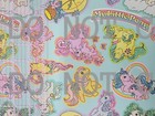 Custom Printed Faux Leather Vinyl Roll My Little Pony Mint Green Vintage 12x54