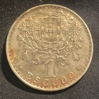 1958 Portugal 1 Escudo Nickel-brass Coin - Vf  very Fine  Condition