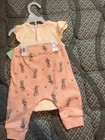 Disney Baby Minnie Mouse 3pc Sleeveless Cotton Outfit Set Pink 3 6m