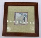 Vintage Dark Wood Smooth Frame 9 1 2  Square