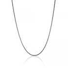 925 Sterling Silver Black Rhodium 2mm Sparkle Margarita Twisted Rock Chain