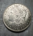 1921 Morgan Choice Au Beauty  90  Silver Dollar  1 Antique U s  Collectible Coin