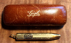 Beniamino Gigli 18k Gold Vermeil Retractable Pencil Original Signed Leather Box