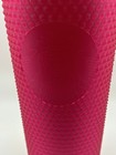 Starbucks 2023 Ruby Hot Pink Soft Touch Studded Tumbler Venti 24oz Sku 011140551