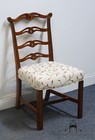Vintage Antique Solid Mahogany Traditional Duncan Phyfe Style Ladderback Dini   