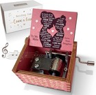 Music Box Gifts For Mom From Daughter i Love You Mom Gifts Hand Crank Wooden    