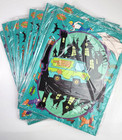 12 3-d Scooby Doo Halloween Scene Sticker Kits Mystery Machine Party Craft 7x7x7