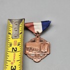 Vintage 1950 Polish American Athletic Games Medal Erie Pa Bronze Gymnast Award