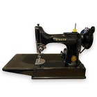 Singer 221-1 Featherweight Sewing Machine Tested Working Case Accessories Manual